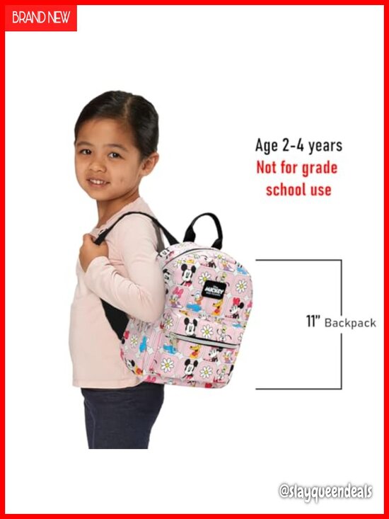 Disney Mickey and Friends Faux Leather Mini Backpack 11\